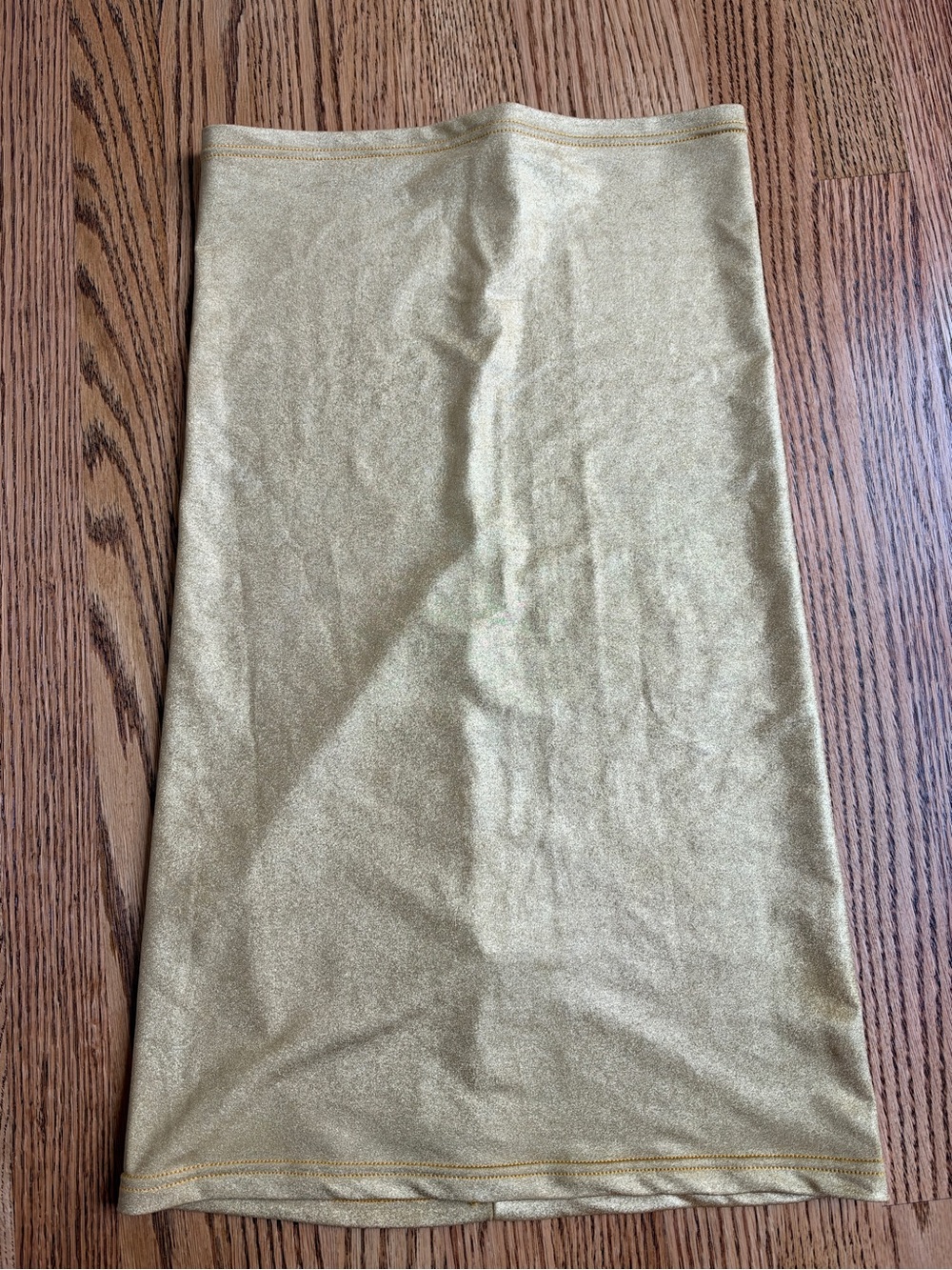 Gold Mini Dress American Apparel Y2K size M Made in USA